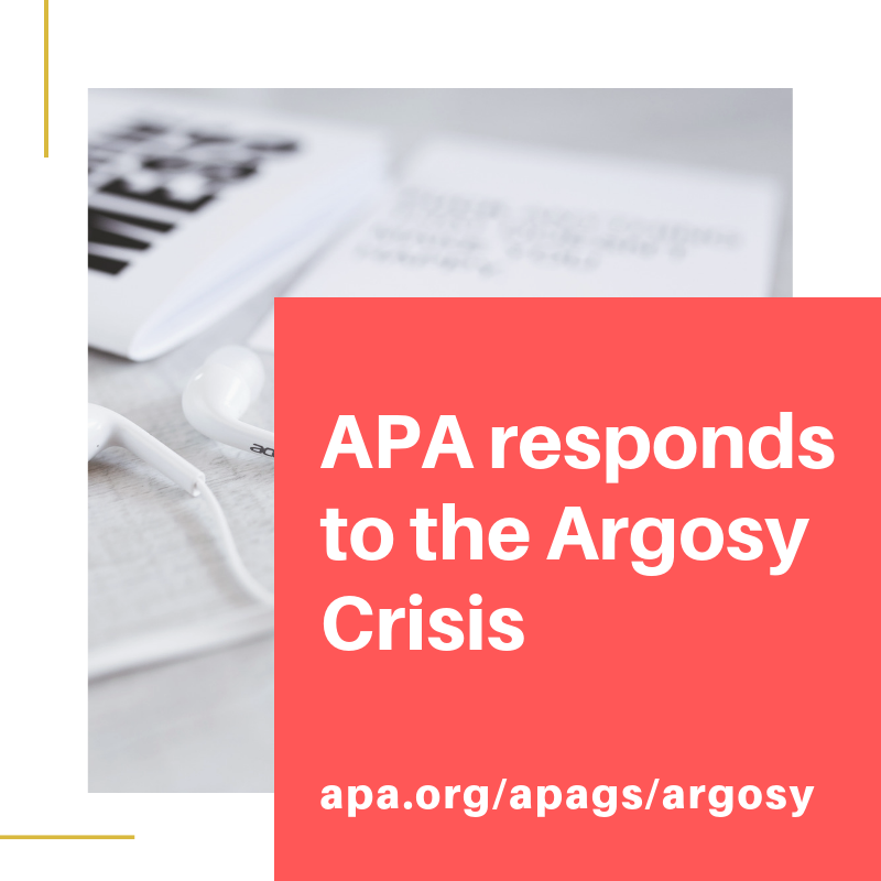 APA responds to the Argosy University Crisis
